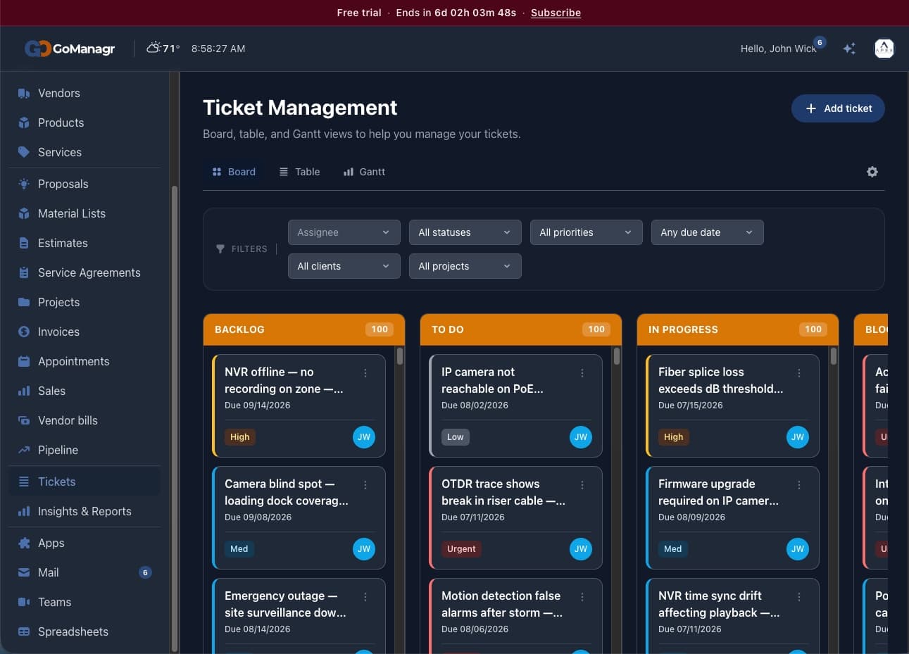 Ticket Management Ticket Management